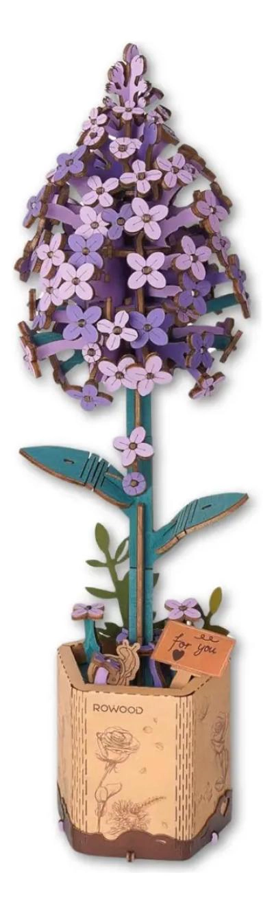 ROMPECABEZAS 3D DE MADERA FLORES LILAC 154 PIEZAS - 2