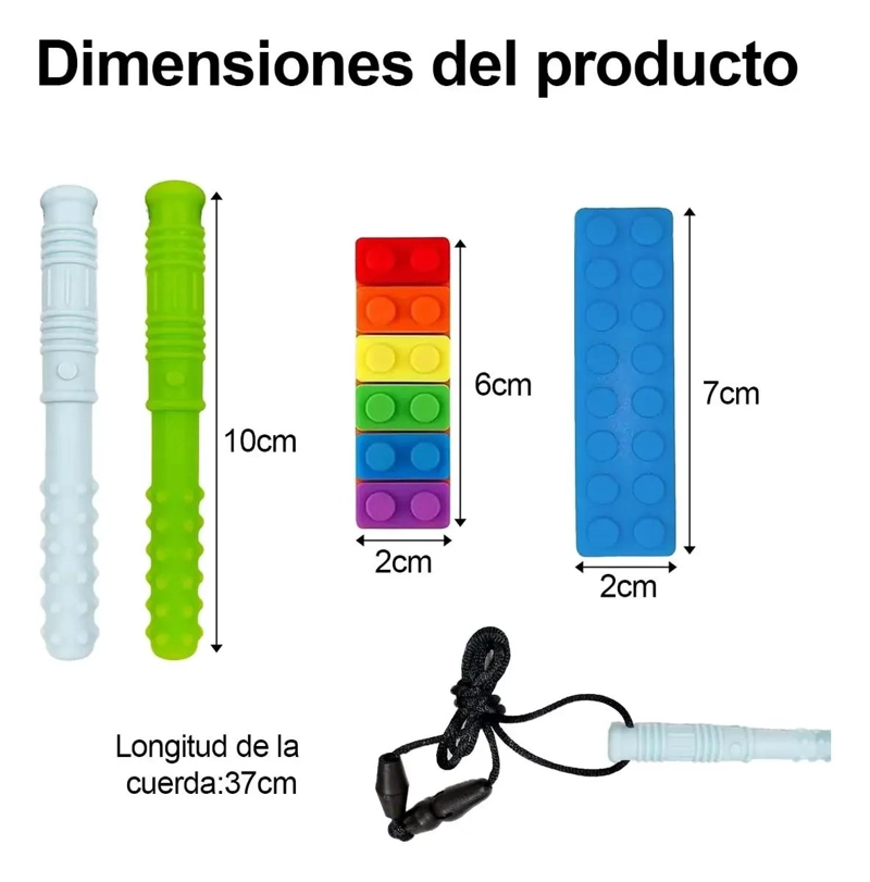 COLLARES SENSORIALES MORDEDORES PARA AUTISMO Y TDAH - 2