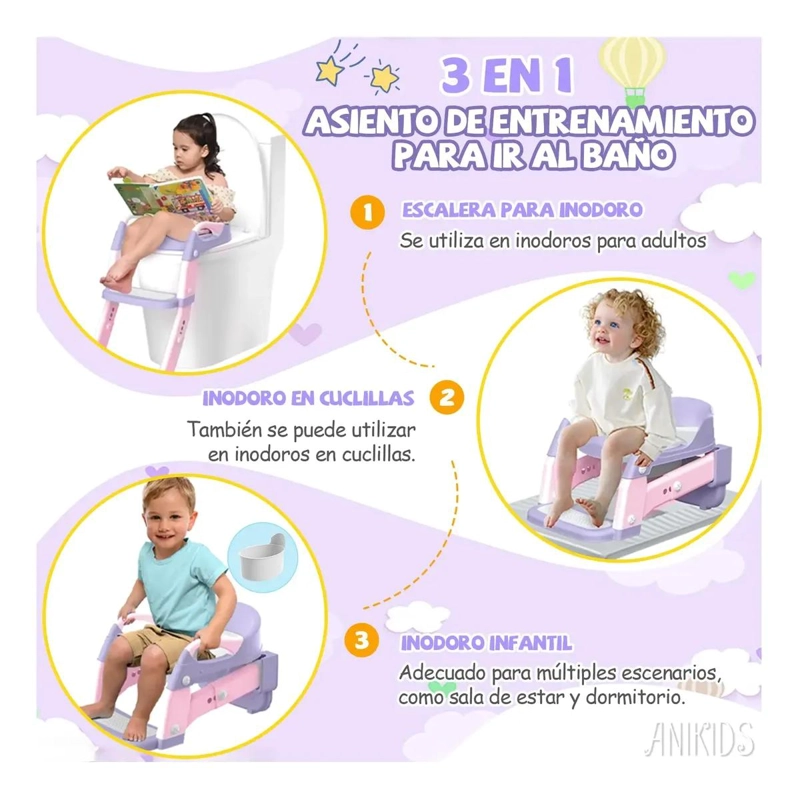 PELELA 3 EN 1 PARA NIÑOS CON ESCALERA - 2