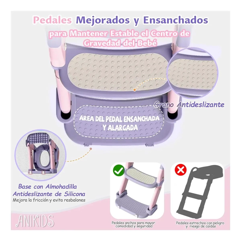 PELELA 3 EN 1 PARA NIÑOS CON ESCALERA - 4