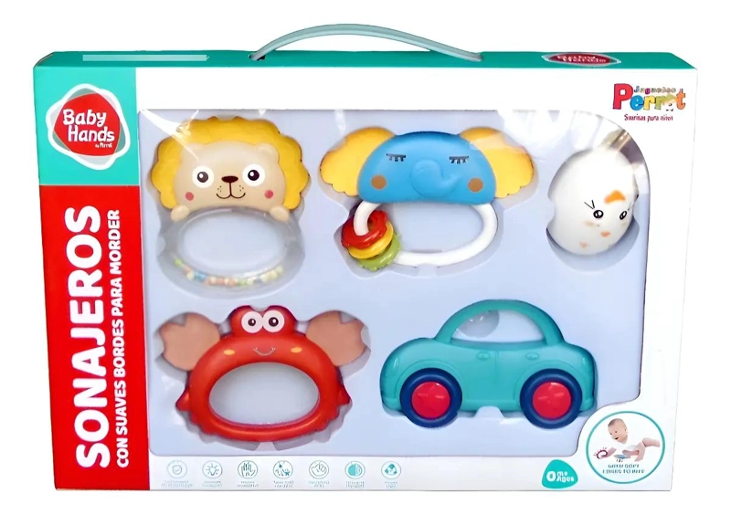 SET DE 5 CASCABELES Y MORDEDOR PARA MASCOTAS - 1