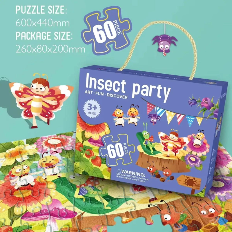 PUZZLE JUMBO FIESTA INSECTO 60 PIEZAS - 2