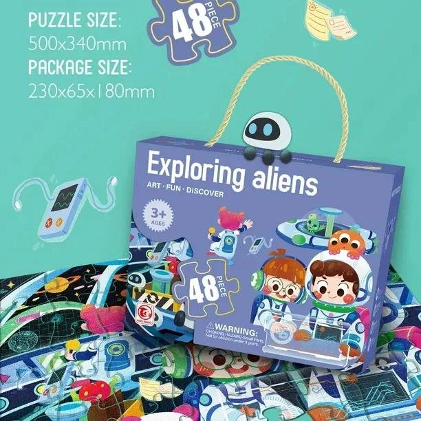 PUZZLE JUMBO 48 PIEZAS EXPLORANDO ALIENIGENAS - 4