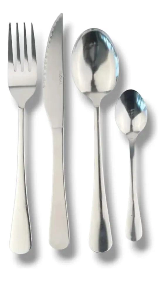 SET DE CUBIERTOS DE ACERO INOXIDABLE 16 PIEZAS - 2