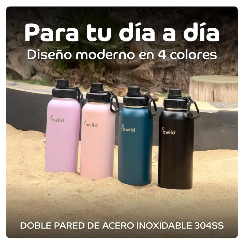 BOTELLA TE RMICA INOXIDABLE 1000 ML CON TAPA - 3