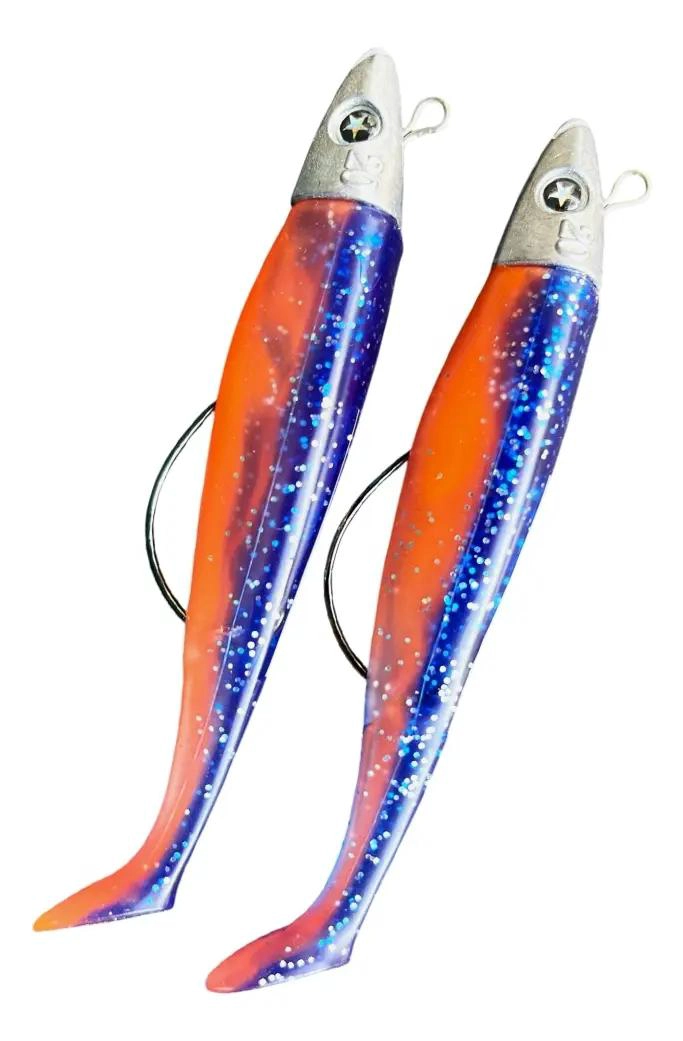 SENUELO VINILO ARTICULADO 29G AZUL PARA PESCA - 3