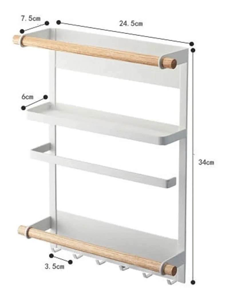PORTA NOVA MAGNE TICO ESTANTE COLGADOR PARA COCINA - 3
