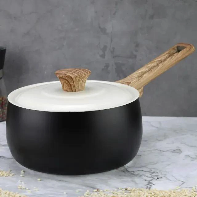 SET DE COCINA 7 PIEZAS EN NEGRO CON BATERIA DE ALTA CALIDAD - 3