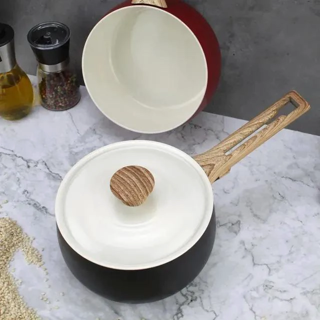 SET DE COCINA 7 PIEZAS EN NEGRO CON BATERIA DE ALTA CALIDAD - 5
