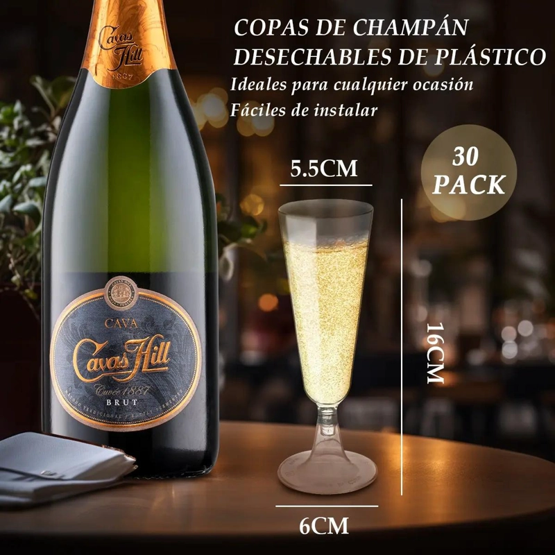 30 COPAS DE ACRILICO PARA CHAMPAGNE - 2