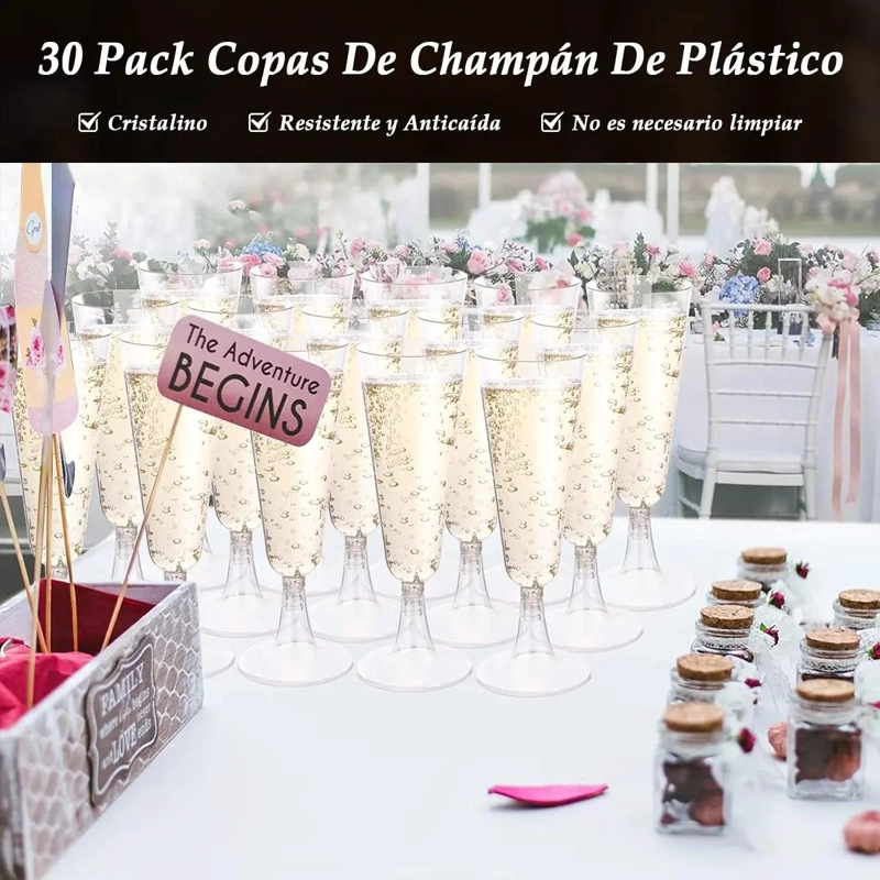 30 COPAS DE ACRILICO PARA CHAMPAGNE - 4