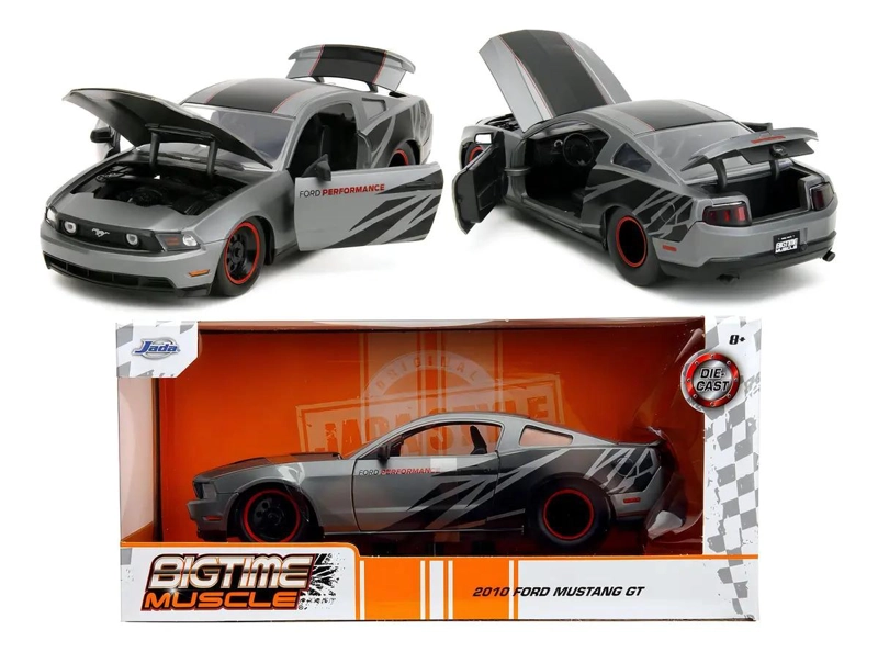 AUTO COLECCIONABLE 1:24 FORD MUSTANG GT GRIS - 1
