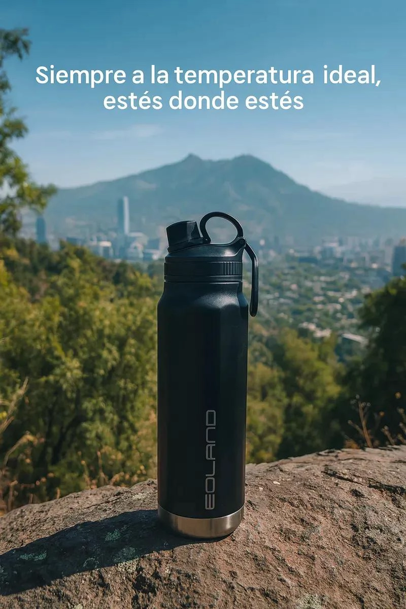 TERMO EOLAND 800ML ACERO INOXIDABLE COLOR NEGRO - 3
