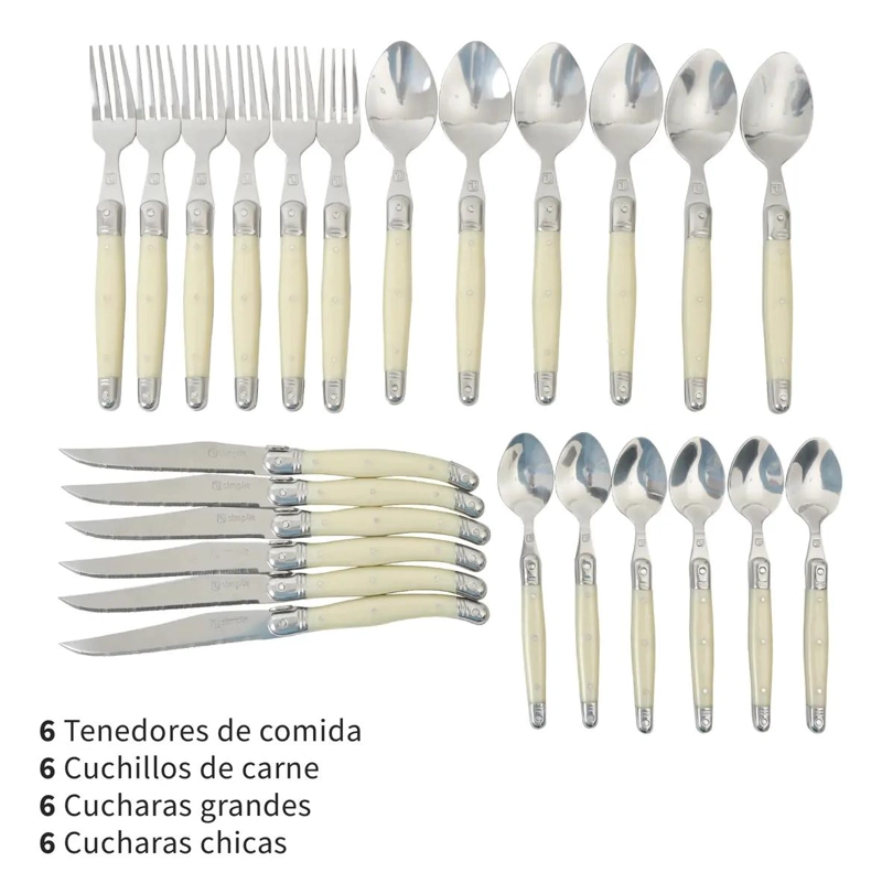 SET DE CUCHILLERIA 24 PIEZAS VERSALLE SIMPLIT - 3