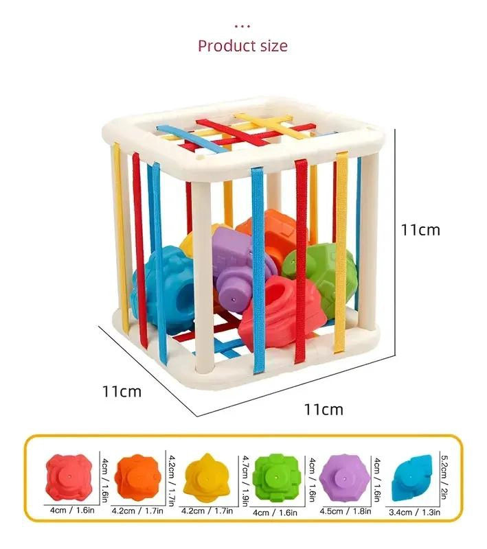 CUBO DIDACTICO INTERACTIVO SENSORIAL PARA BEBE - 2