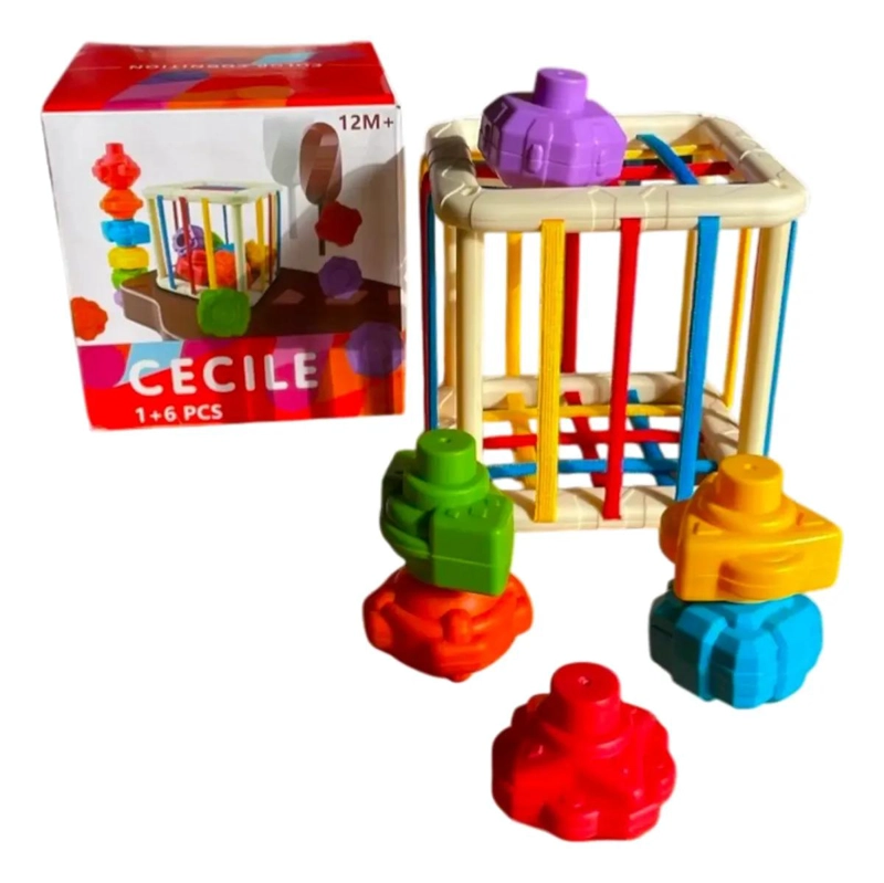 CUBO DIDACTICO INTERACTIVO SENSORIAL PARA BEBE - 3