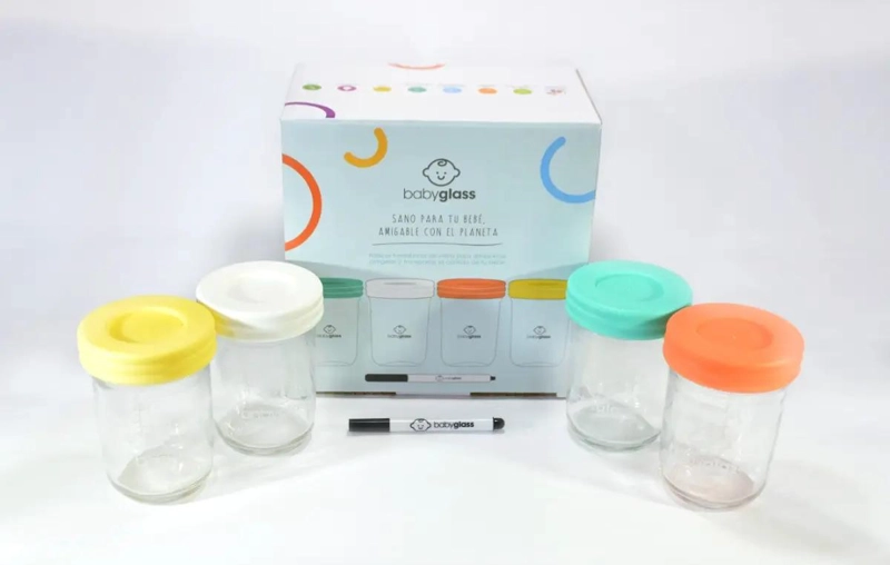 SET 4 CONTENEDORES DE VIDRIO 240 ML - 1