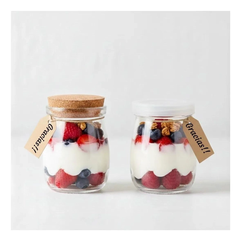 CAJA 30 FRASCOS VIDRIO 200ML TAPA PLASTICA CORCHO - 3