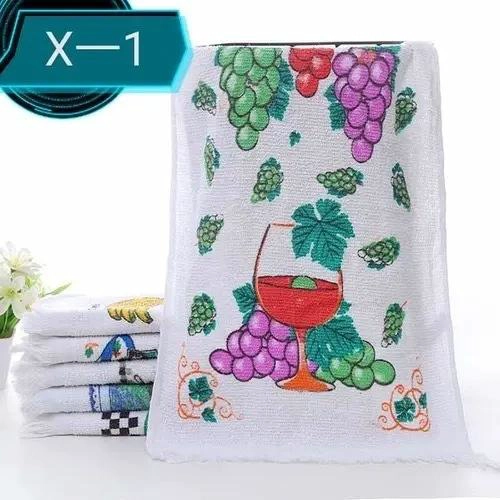 SET 12 PAÑOS DE COCINA ESTAMPADOS CON FLECO - 3