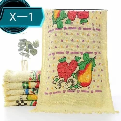 SET 12 PAÑOS DE COCINA ESTAMPADOS CON FLECO - 5