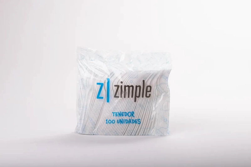 TENEDORES DESECHABLES DE PLASTICO BLANCO 100 UNIDADES - 2
