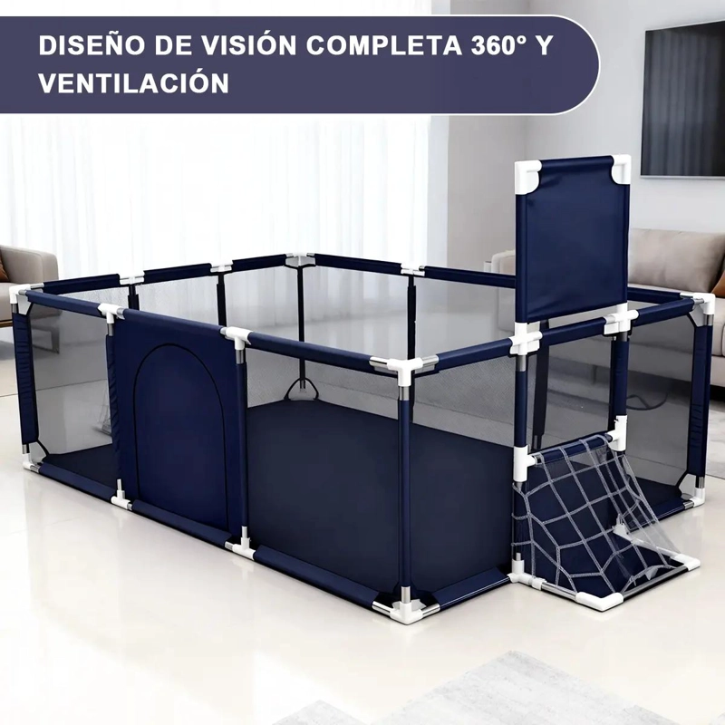 CORRAL DE SEGURIDAD INFANTIL CON ARO DE BASKET - 5