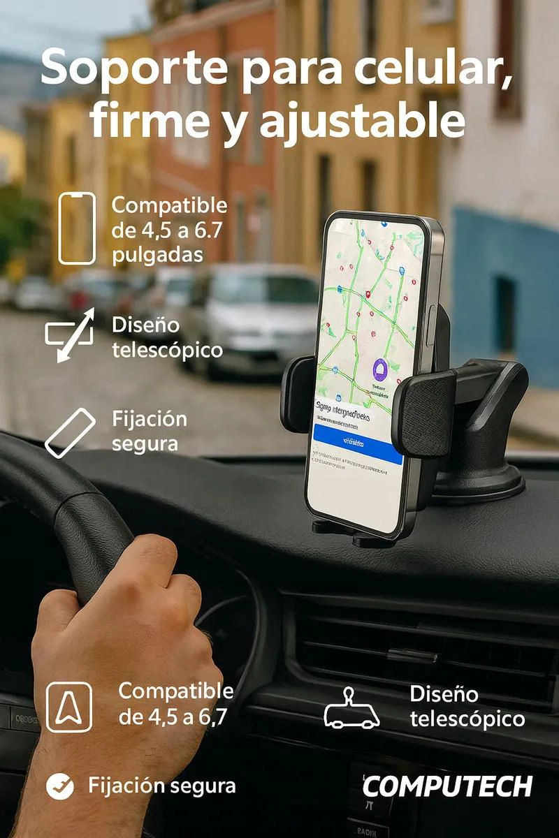 SOPORTE DE COCHE PARA SMARTPHONE CON VENTOSA - 4
