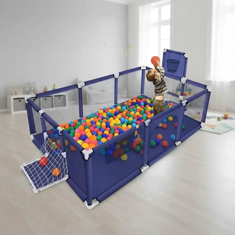 CORRAL DE SEGURIDAD PARA BEBE S CON ARO DE BASKET - 4