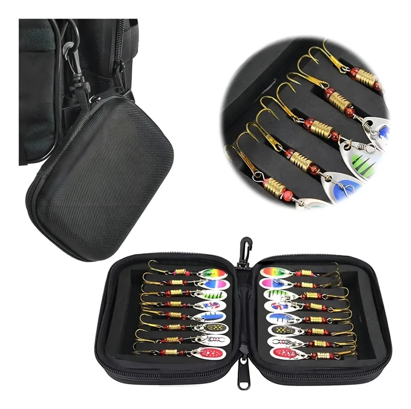 PACK 16 SEÑUELOS DE PESCA SPINNER CUCHARILLA - 5