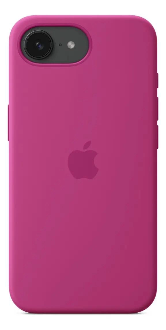 GENÉRICO FUNDA DE SILICONA FUCSIA PARA IPHONE 16