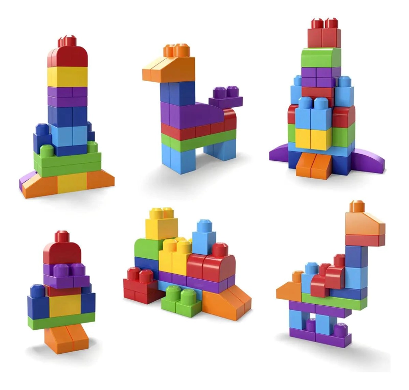 JUGUETE DE CONSTRUCCION BOLSA CLASICA 60 BLOQUES - 4