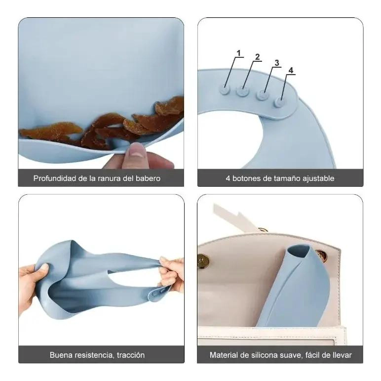 SET ALIMENTACION SILICONA DIVIDIDA VENTOSA 10 PIEZAS - 2
