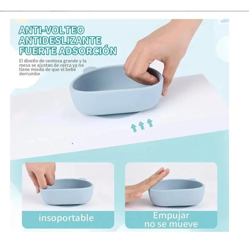 SET ALIMENTACION SILICONA DIVIDIDA VENTOSA 10 PIEZAS - 5