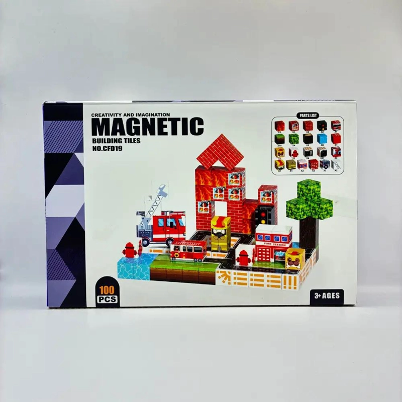 BLOQUES MAGNE TICOS DE CONSTRUCCION 100 PIEZAS - 4