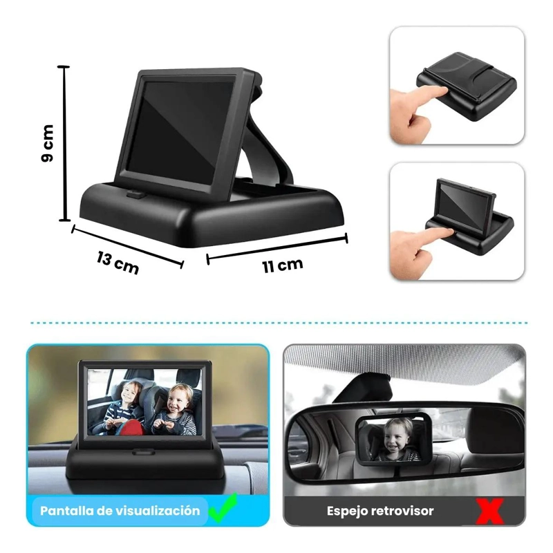 MONITOR DE VEHICULO PARA SEGURIDAD DE BEBE S - 3