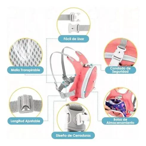 ARNE S DE SEGURIDAD MOCHILA ANTIPE RDIDA PARA NIÑOS - 4