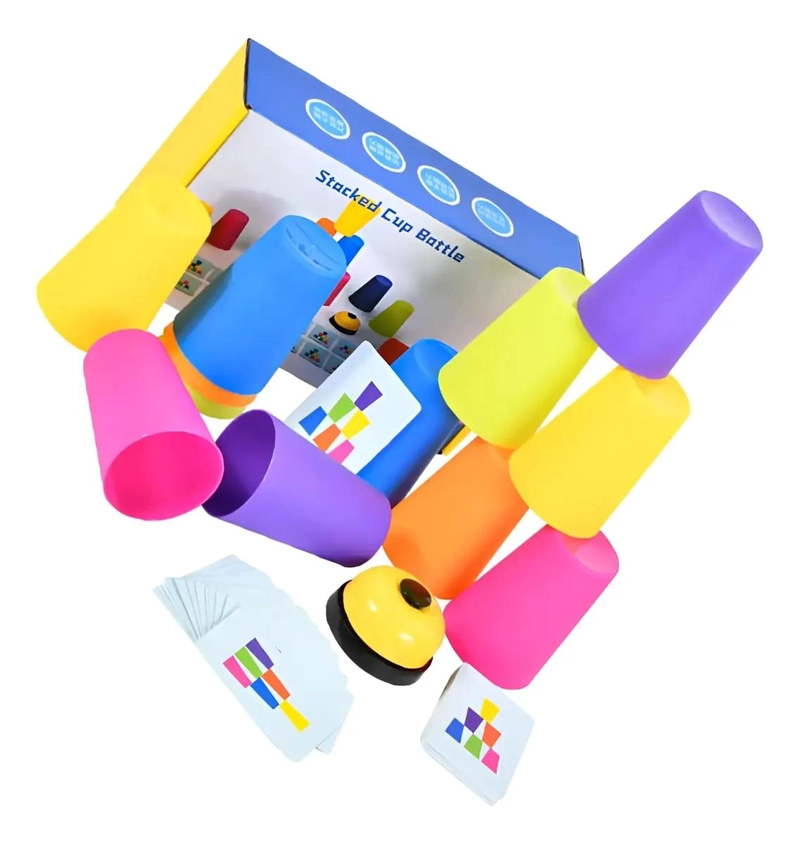 JUEGO DE VASOS APILABLES PARA ESTIMULACION COGNITIVA - 1