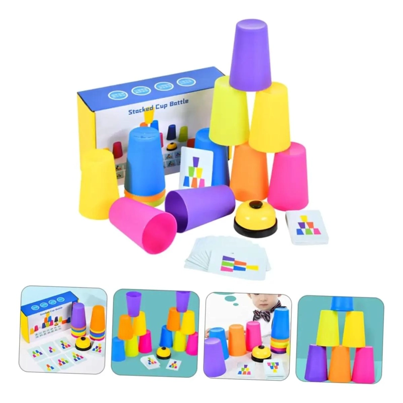 JUEGO DE VASOS APILABLES PARA ESTIMULACION COGNITIVA - 3