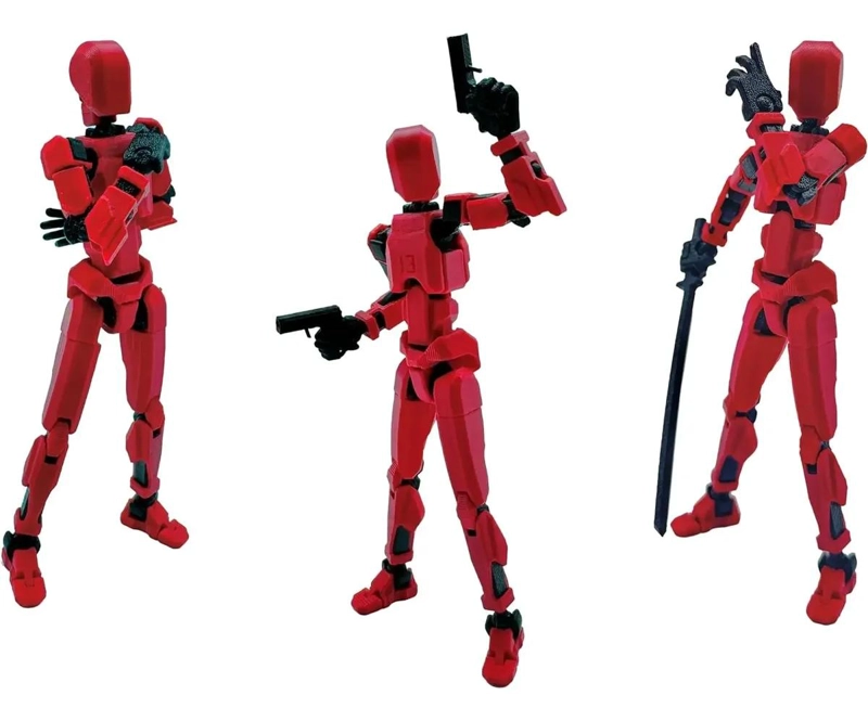 4 PIEZAS FIGURA ARTICULADA MOVIBLE MULTI-JOINT - 4