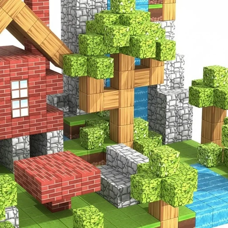 PACK 200 BLOQUES CONSTRUCCION MAGNE TICOS - 5