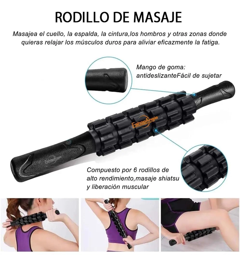 SET 9 EN 1 RODILLO DE MASAJE Y YOGA - 2