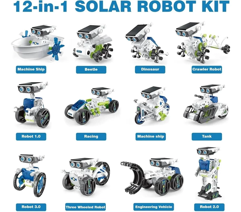 ROBOT SOLAR JUGUETE EDUCATIVO 12 EN 1 - 2