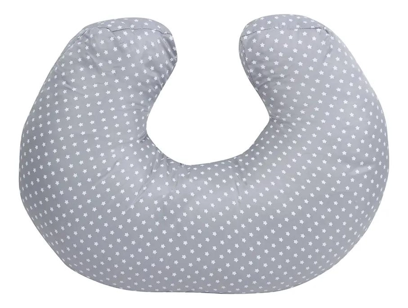 COJIN DE ALIMENTACION GRIS CON ESTRELLAS - 2