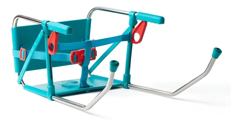 SILLA PARA COMER PLEGABLE TURQUESA BEBE S 6M+ - 1