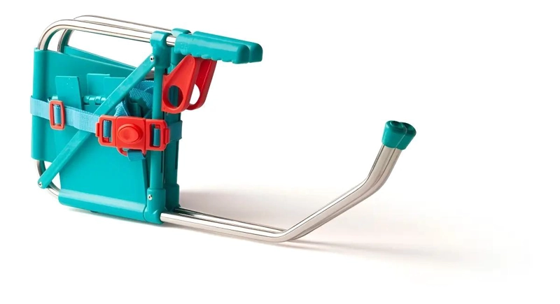 SILLA PARA COMER PLEGABLE TURQUESA BEBE S 6M+ - 2