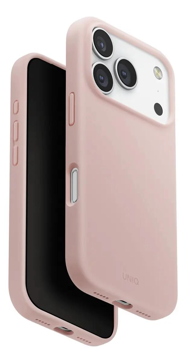 GENÉRICO CARCASA SILICONA LINO ROSA PARA IPHONE 17 PRO