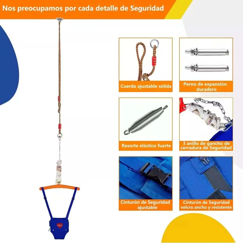 SALTADOR PARA BEBE  CON GANCHO PARA TECHO - 4