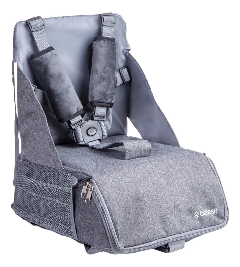 MOCHILA SILLA DE COMER PORTATIL CAMPING GRIS - 1