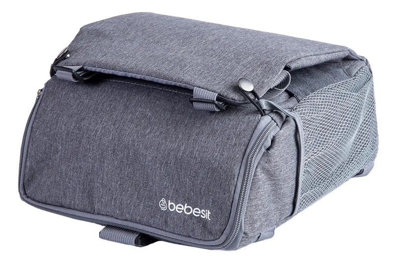 MOCHILA SILLA DE COMER PORTATIL CAMPING GRIS - 5
