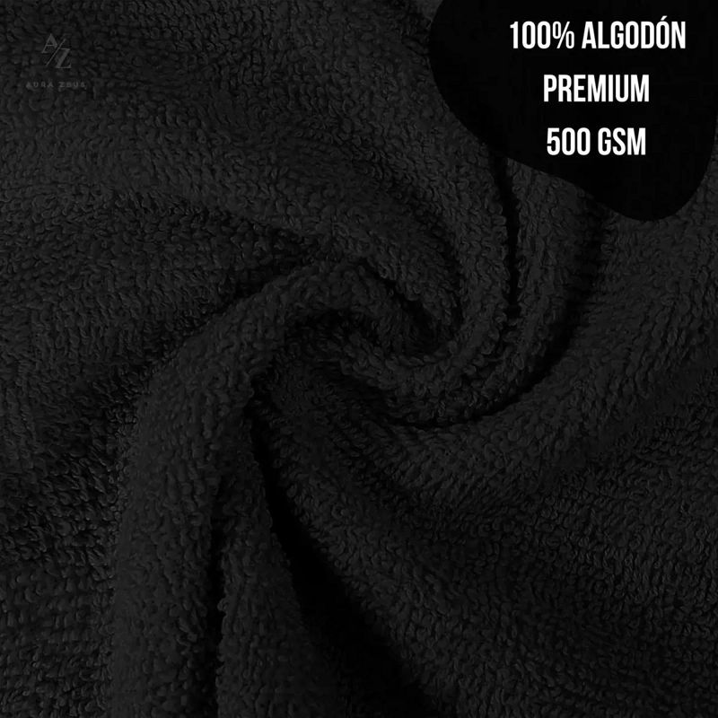 SET DE 8 TOALLAS DE BAÑO ALGODON 500GR - 3